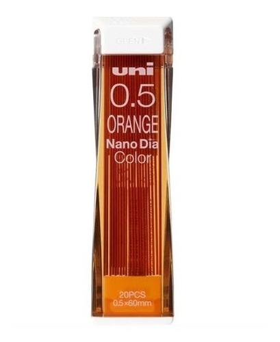 Puntillas 0.5 Color Naranja Uni Nano Dia Dibujo Minas