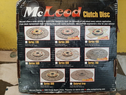 Clutch Disc Mc Leod Doble Código 691920-03  Kit 1.1/16×10