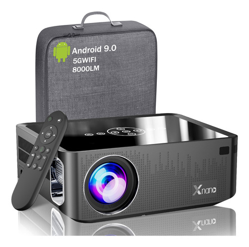 Proyector 8k Profesional Android 9.0 Xnano Full Hd 16000 Lúmenes 4 Gb Ram + 16 Gb Rom Bluetooth 5.0 Wifi 5g / 2.4g