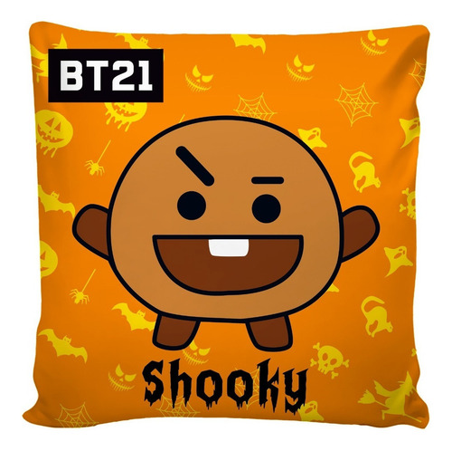 Coleção 7 Almofadas K-pop De Halloween Bt21 20x20 Cm