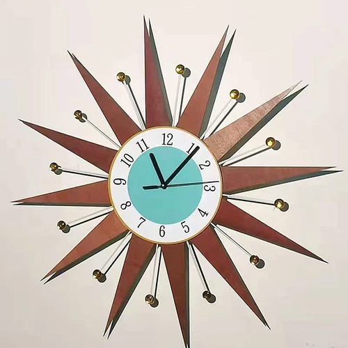 Reloj Moderno Rayo Solar Pvc Estilo Medieval Pared Diseño