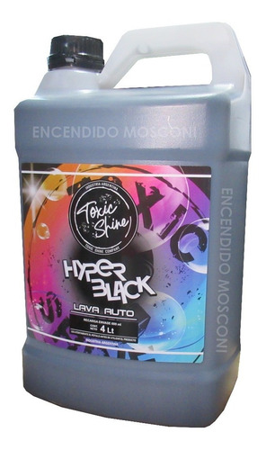 Shampoo Con Cera Hyper Black Toxic Shine Galon 4 Lts