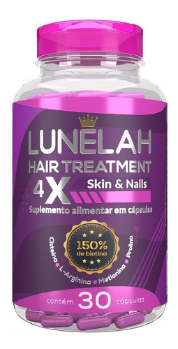 Imagem 1 de 2 de Lunelah Perfect - Tratamento P 30 Dias Com 150% De Biotina