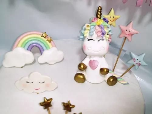 Adorno Para Torta Unicornio  