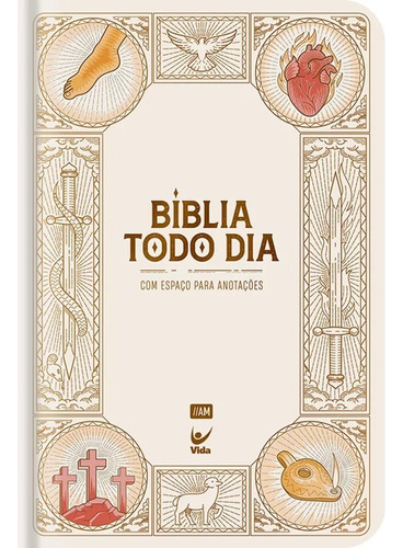 Bíblia Todo Dia Com Espaço Para Anotações | Capa Dura Vitral
