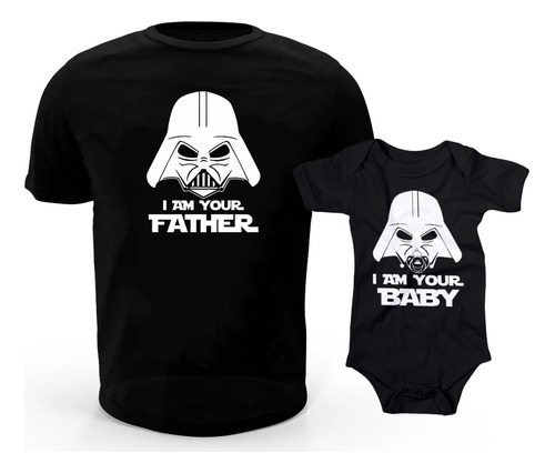 Regalo Kit Yo Soy Tu Padre/hijo Star Wars Playera Y  Body