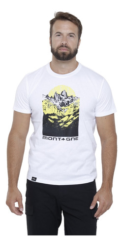 Remera De Hombre Montagne Tebas Algodón Outdoor