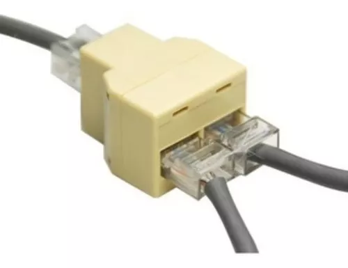 Adaptador Splitter Rj45 Red Cat5 6 Lan 1 A 2