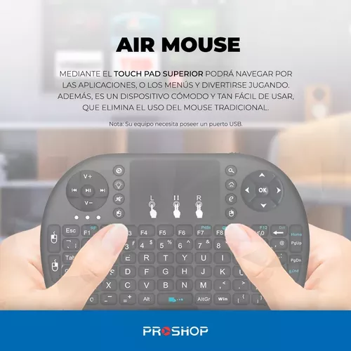 Mini Teclado Bluetooth Inalámbrico Smart Tv Touch Pad