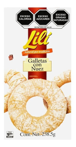 Galletas Lili Rosca Con Nuez 238,5 G
