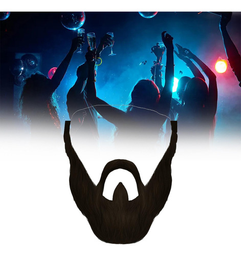 3 Disfraz De Fiesta De Bigote Barba De Franela Divertida