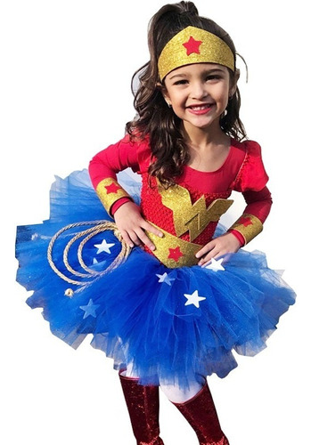 Disfraz De Wonder Woman, Disfraz De Halloween Para Niñas