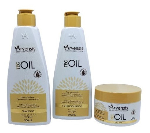 Kit Shampoo+ Cond + Máscara Arvensis Tec Oil