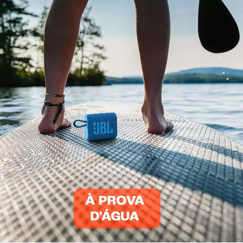 Caixa De Som Bluetooth Go 3 Eco Jbl - Azul - Vitrine Azul (Usado)