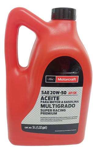Aceite Multigrado 20w50 Para Motor A Gasolina Motorcraft
