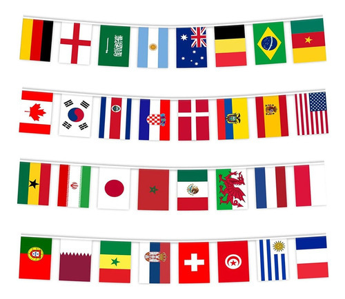 Copa Mundial 2022 32 bandas La Seleção Nacional Banners 10 m