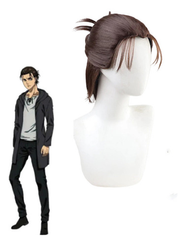 E Peluca For Cosplay De Eren Jaeger De Attack On Titan