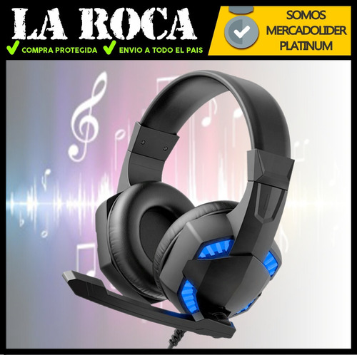 Auricular Gamer Led Microfono Ideal Gaming Pc Ps4 Xbox