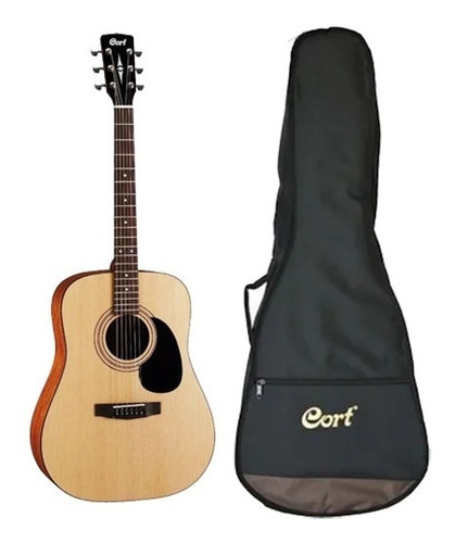 Guitarra Acustica Cort Ad810 Satinada Porosa Con Funda