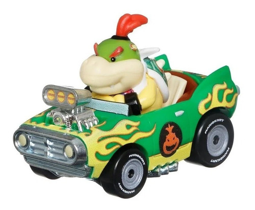 Imagem 1 de 3 de Bowser Jr. Mario Kart Flame Flyer Hot Wheels Mattel