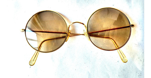 Lentes Sol Algha Savile Row Round Metal Classic Gold Brown S