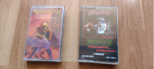 Lote 2 Cassettes Megadeth ( Metallica Misfits Slayer )