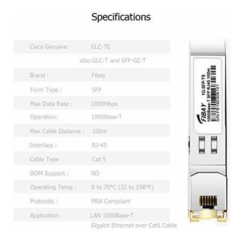 Fibay 1g Sfp Para Cisco Meraki Sx Lx10