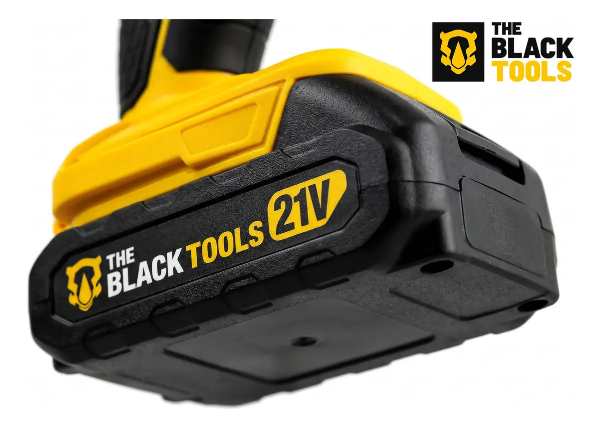 Parafusadeira E Furadeira Impacto The Black Tools Tb-21pw 3/8 Cor Amarelo Frequência 50/60 Hz