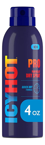 Icy Hot Pro Pain Relief Dry Spray 4-oz. Botella, Fórmula De 