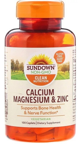 Calcio, magnesio y zinc, 100 cápsulas de Sundown Naturals