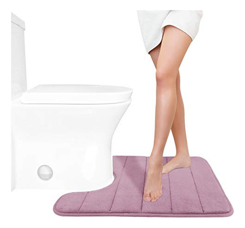 Yimobra Memoria Foam Toilet Bath Mat U-shaped, 24 X 86pml