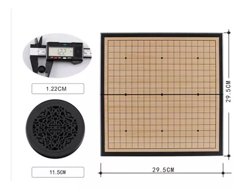 LOUJIN Jogo de tabuleiro Go Set portátil Go Set Go de madeira Go Jogo de  xadrez com caixa de armazenamento Jogo de tabuleiro de estratégia chinesa