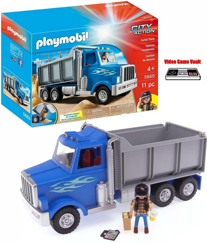 Camion Volcador Con Muñeco Playmobil Orig Palermo Z Norte