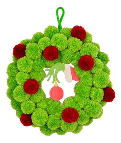 Navidad Grinch Fantasma Mano Bola De Piel Guirnalda Navidad
