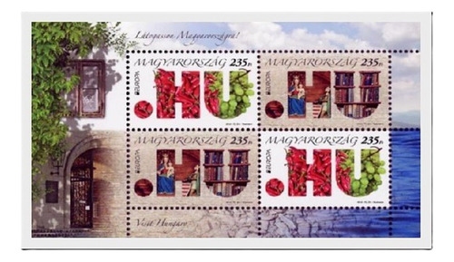 2012 Europa- Visitas Paisajes- Hungria (bloque) Mint