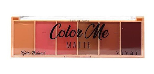 Imagem 2 de 7 de Kit De Maquiagem Vivai Blush Color Me + Contorno Matte Cor 1