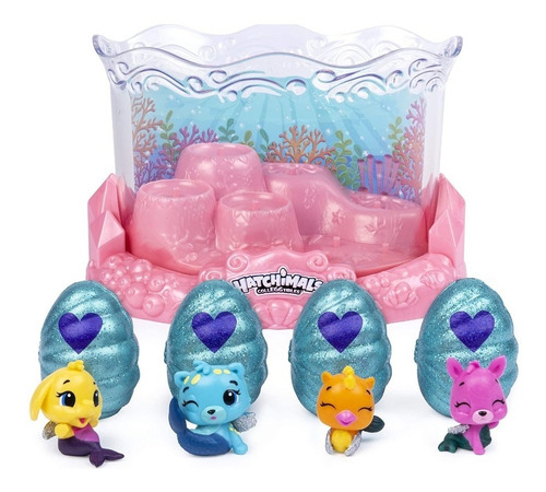 Acuario Magico Hatchimals 8 Colleggtibles Mermal Underwater 