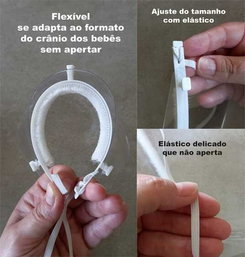 Imagem 6 de 12 de Máscara Facial Bebe Recém Nascido Maternidade - Mbcb01