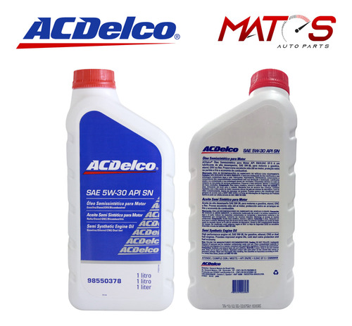 Troca Oleo Motor 5w30 Acdelco Celta Advantage 1.0 2007 Novo