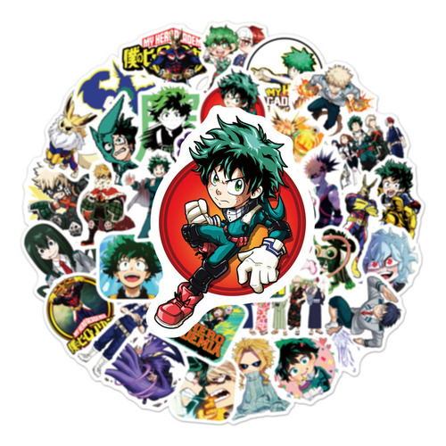 - 50 Pegatinas De Anime De My Hero Academia All Might