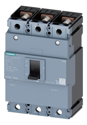 Disjuntor Siemens Caixa Moldada Modelo 3vm1220-4ed32 200a