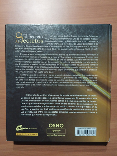 Libro El Secreto De Los Secretos. Osho. Espiritualidad 