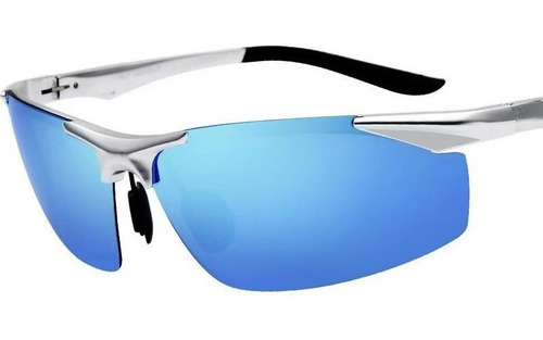 Gafas Sol Polarizadas Media Montura Pesca Deportiva Ciclismo