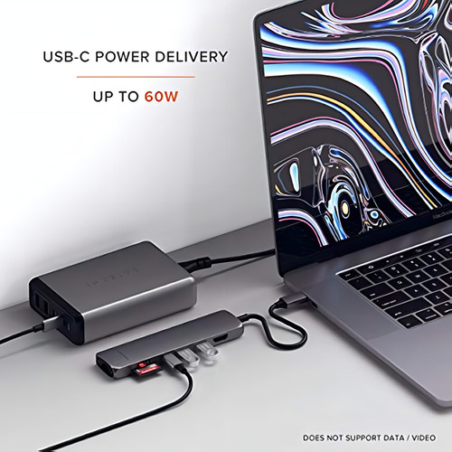 Satechi Usb-c Slim Multi-port Con Adaptador Ethernet - 4k Hd