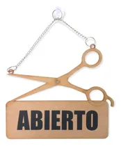 Comprar Letrero Mdf Tijeras 50 Cm Abierto Cerrado Figura Señal