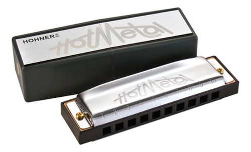 Harmônica Hohner Para Rock Hot Metal C Em Dó 2 Anos