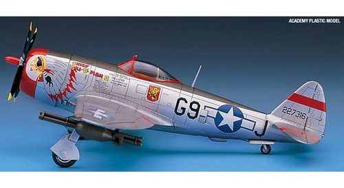 Imagen 3 de 5 de P-47d Bubble Top - Escala 1/72 Academy 12491