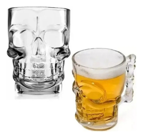 2 Unidades De Caneca De Chope De Caveira, Caneca De Vidro, 5