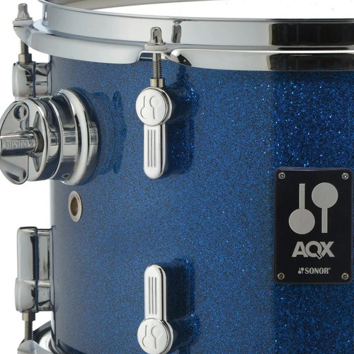 Batería De 4 Piezas Sonor Aqx Jazz Set Blue Ocean Sparkle