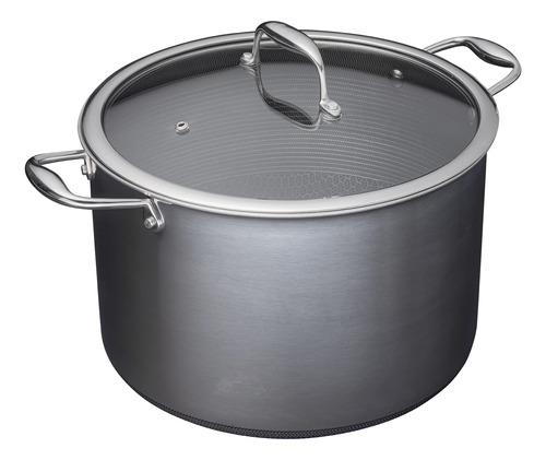 Hexclad Olla Hbrida De Acero Inoxidable De 10 Cuartos Con Ta